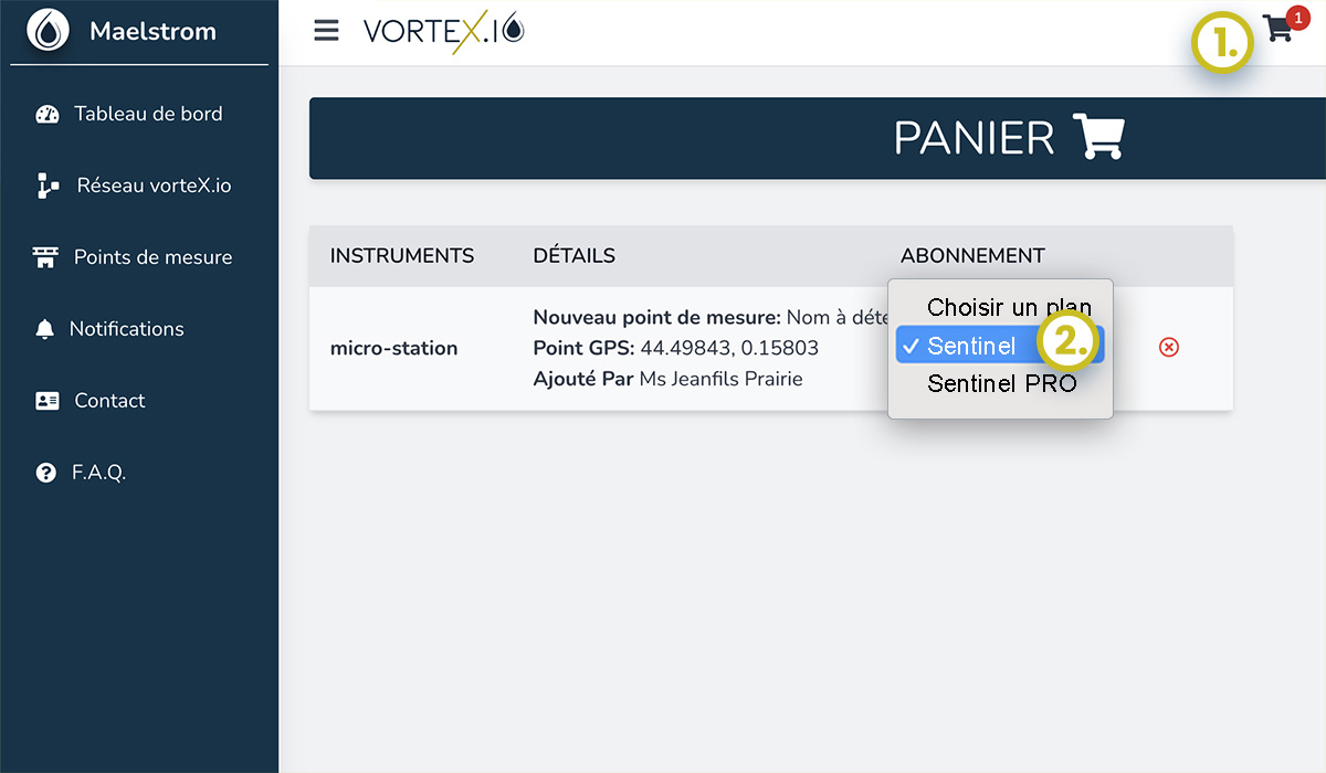 vorteX-io plateforme d'alerte inondation temps reel