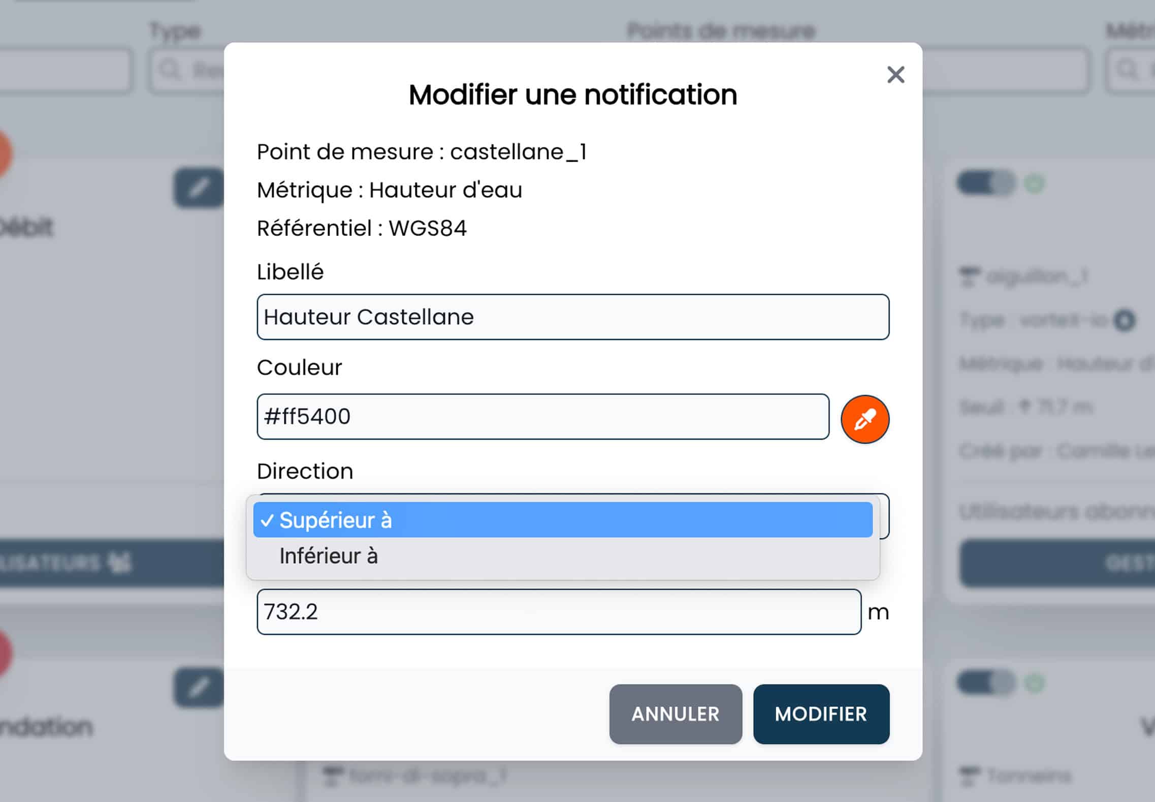 Seuil - Notifications Notification du risque d'inondation ou de sécheresse