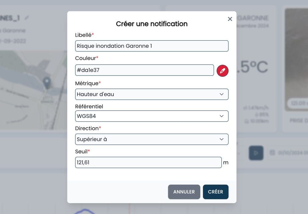 Vortex Notification Notifications des risques d'inondation et sécheresse - vorteX-io