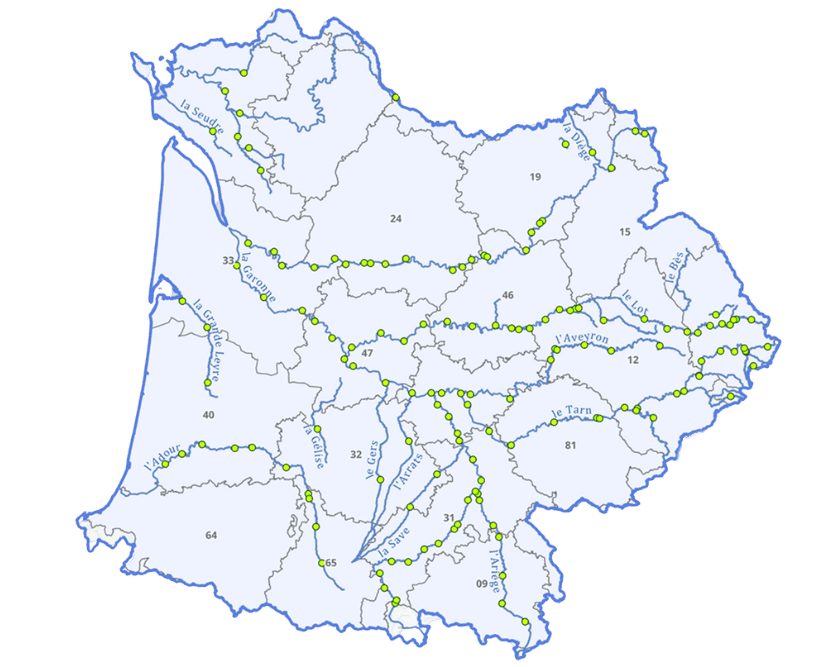 Suivi thermique des cours d’eau du bassin Adour-Garonne