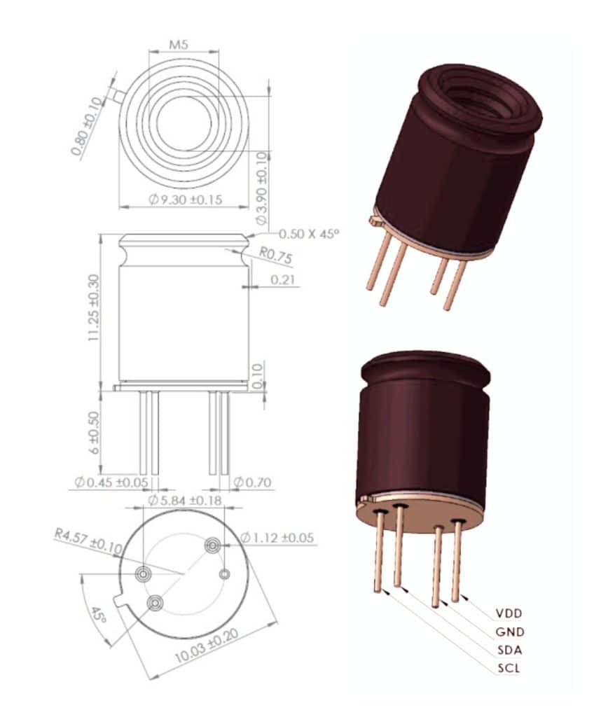capteur thermique des stations vorteX-io pour suivi de la temperature des cours d eau