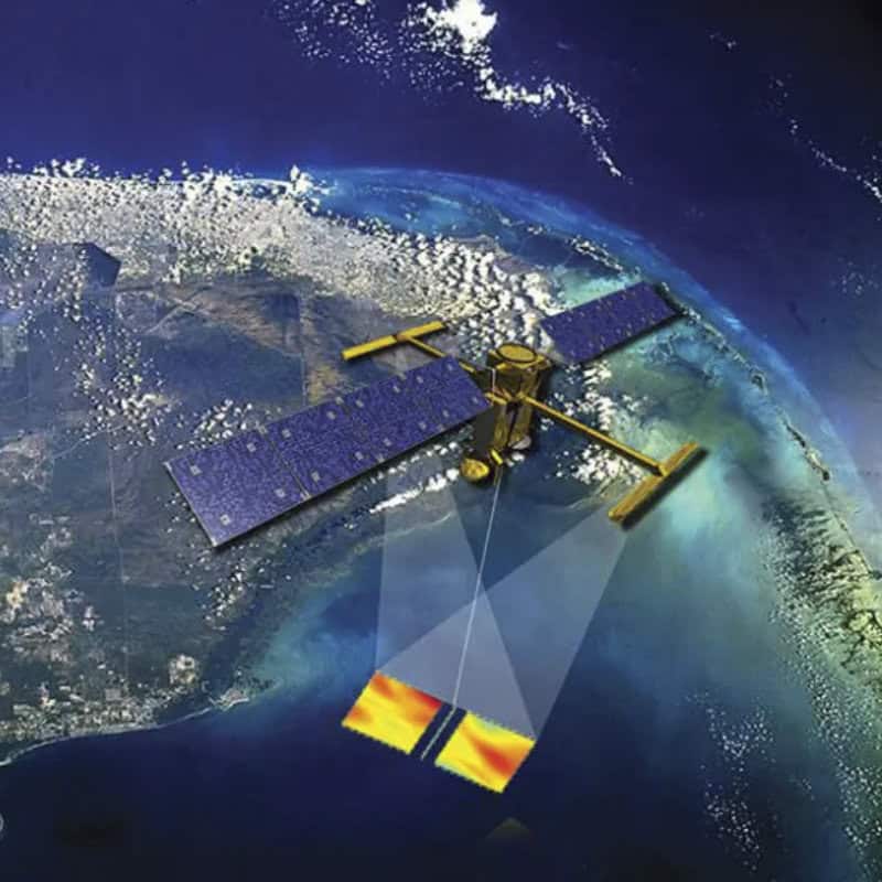 Mesure de la température des cours d'eau par satellite