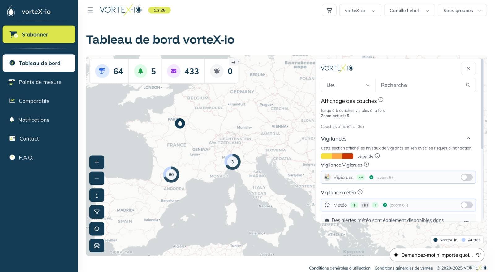 Plateforme de suivi thermique des cours d'eau